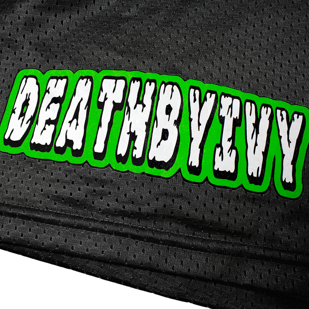 Black "deathbyivy" Mesh Shorts